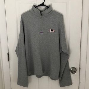 Grey Black Dog quarter zip